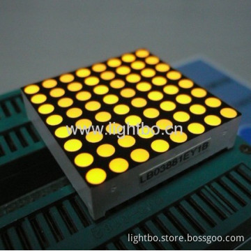 1.26-inch 3mm 8 X 8 Amber Dot Matrix Led Display 